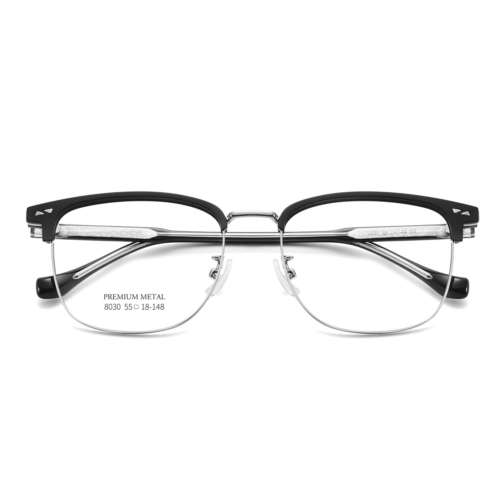 8030 Zakelijke bril met ingebedde metalen strip