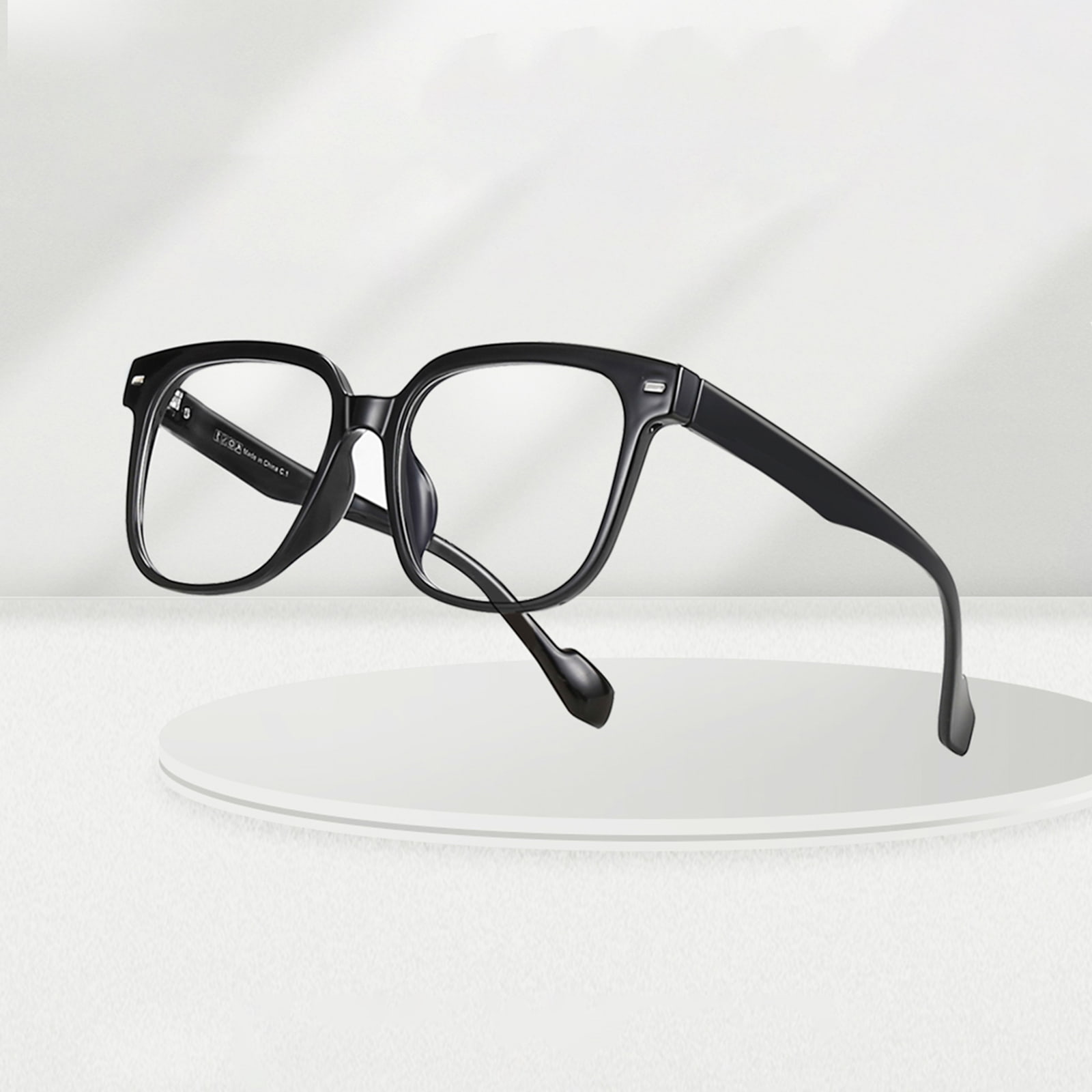 030 Hypoallergene, comfortabele TR90-bril met zwart frame