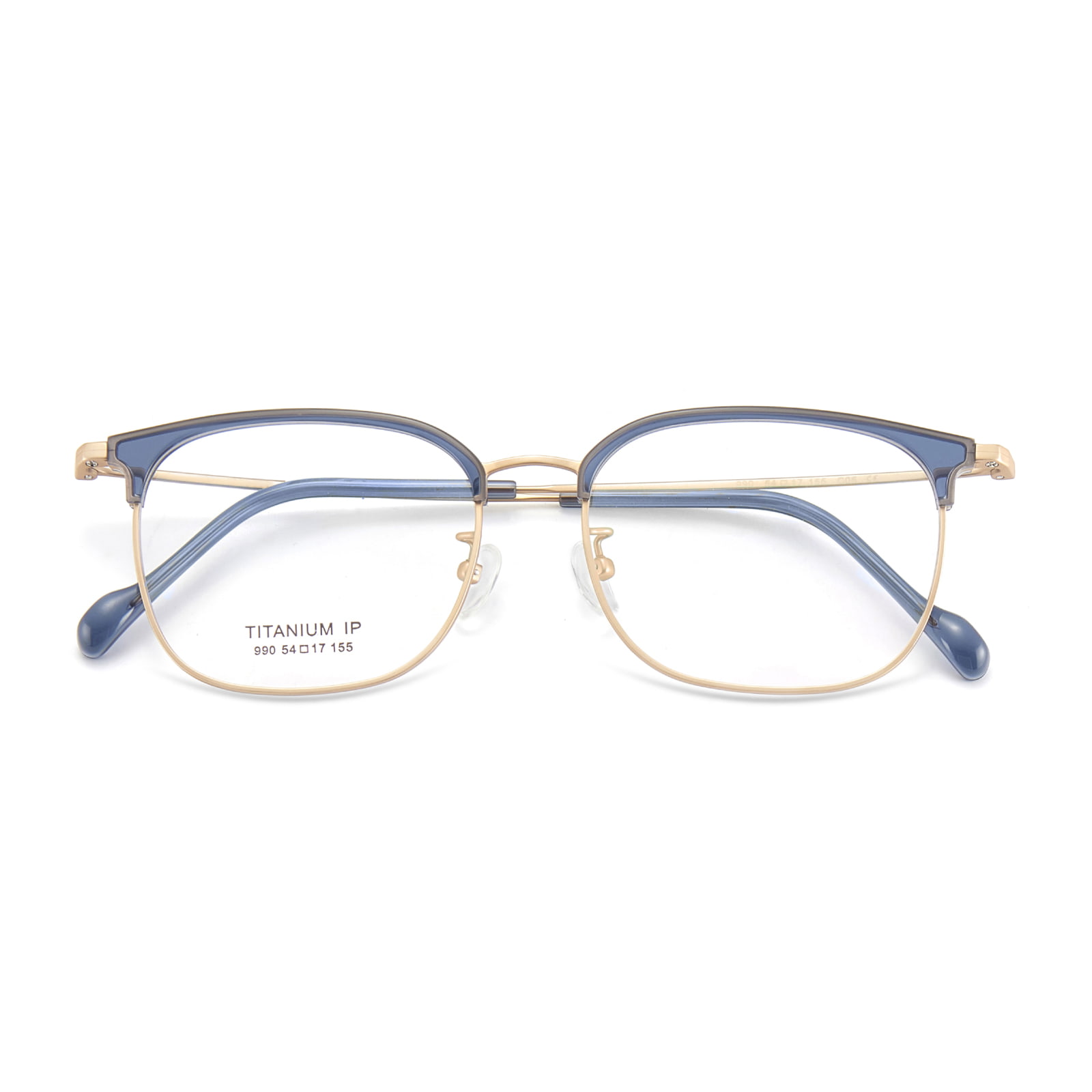 990 Wenkbrauwframe Woon-werkverkeer Zweetbestendige bril van puur titanium