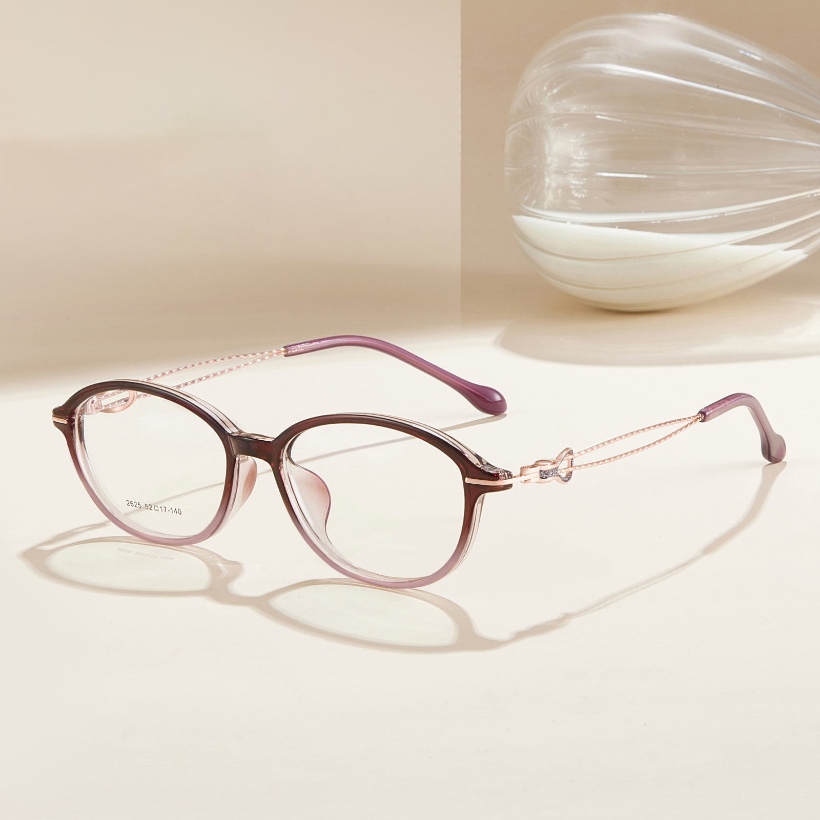 2625 Zweetbestendige TR90-bril met glitterinleg