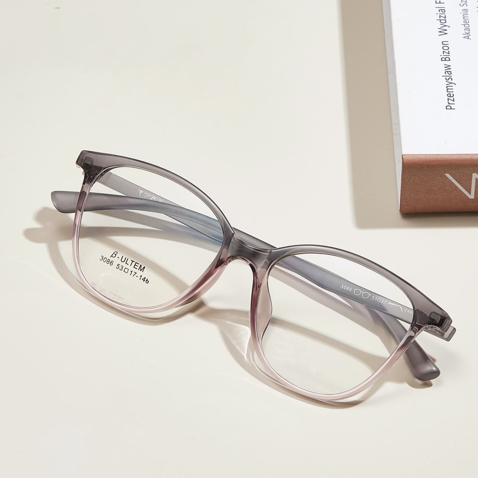 3086 Retro antislip TR90-bril voor alle gezichtsvormen