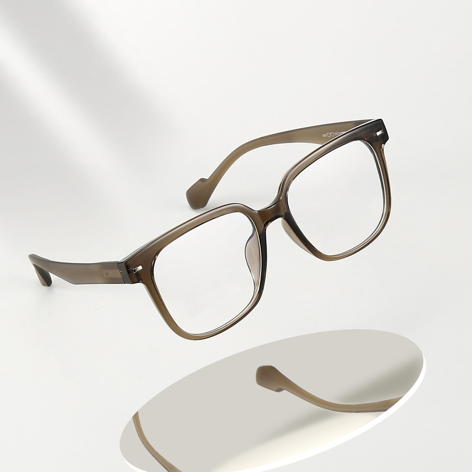 030 Hypoallergene, comfortabele TR90-bril met zwart frame