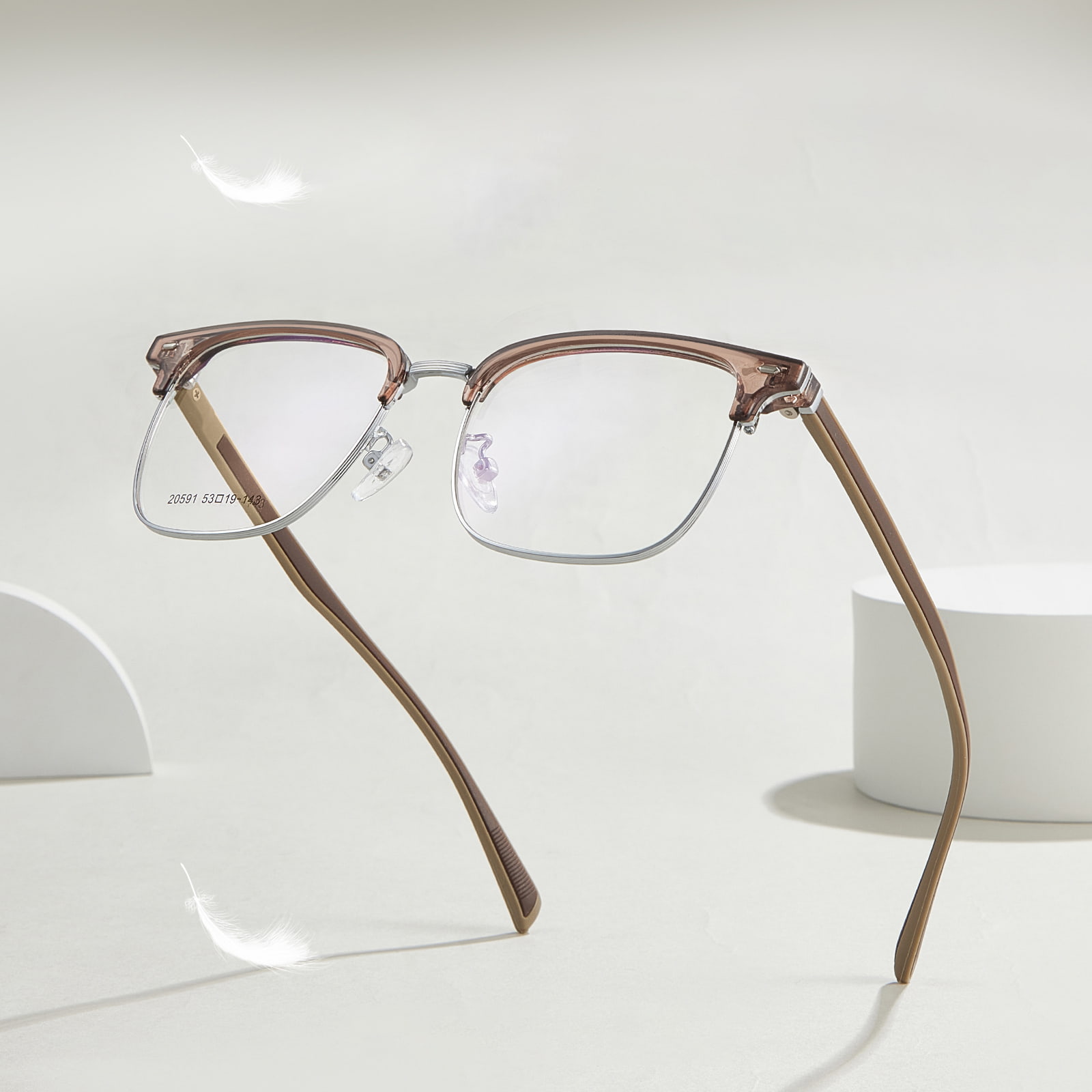 20591 Casual bril van kunststof stalen legering