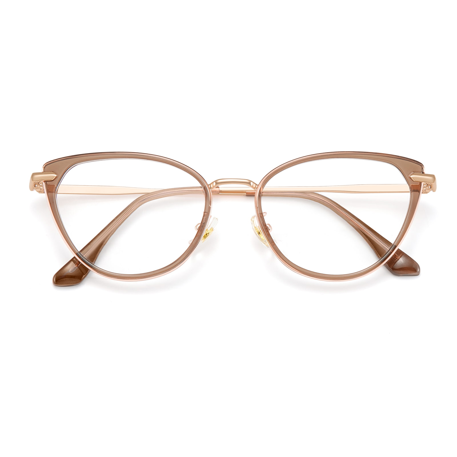 S11916 Anti-blauwlichtbril met goudkleurige metalen rand