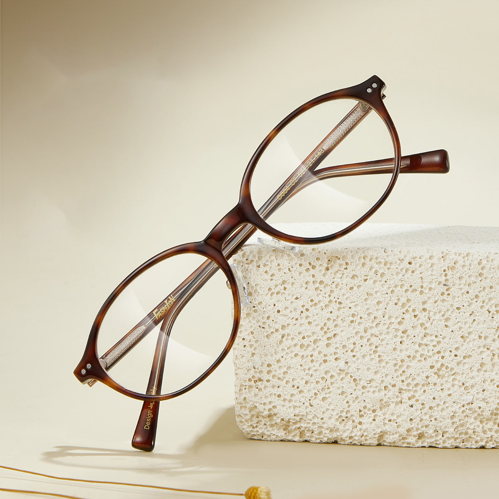 D004 Retro dunne ovale anti-blauwlichtbril met klein frame