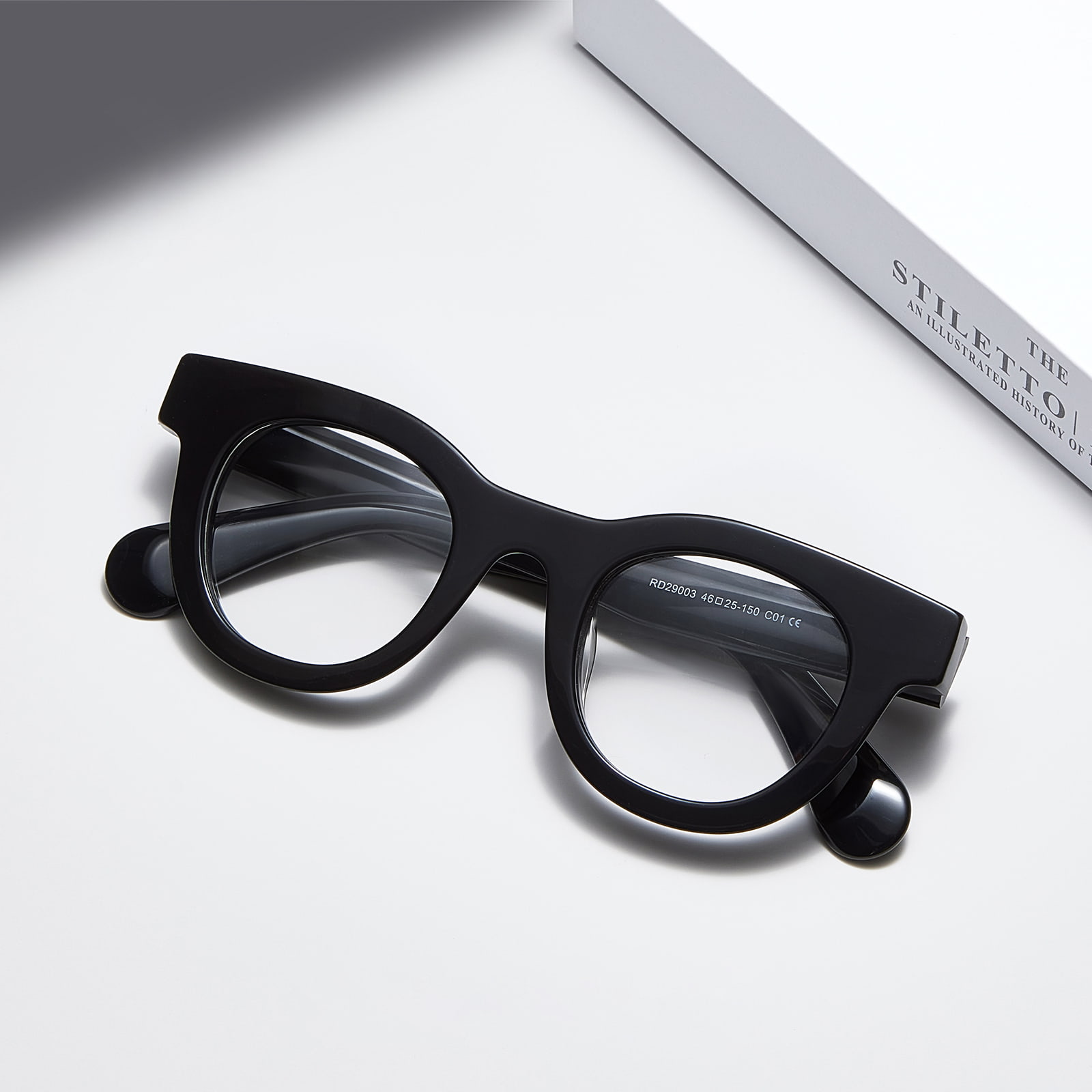 RD29003 Stevige plaatglazen met dik rond frame