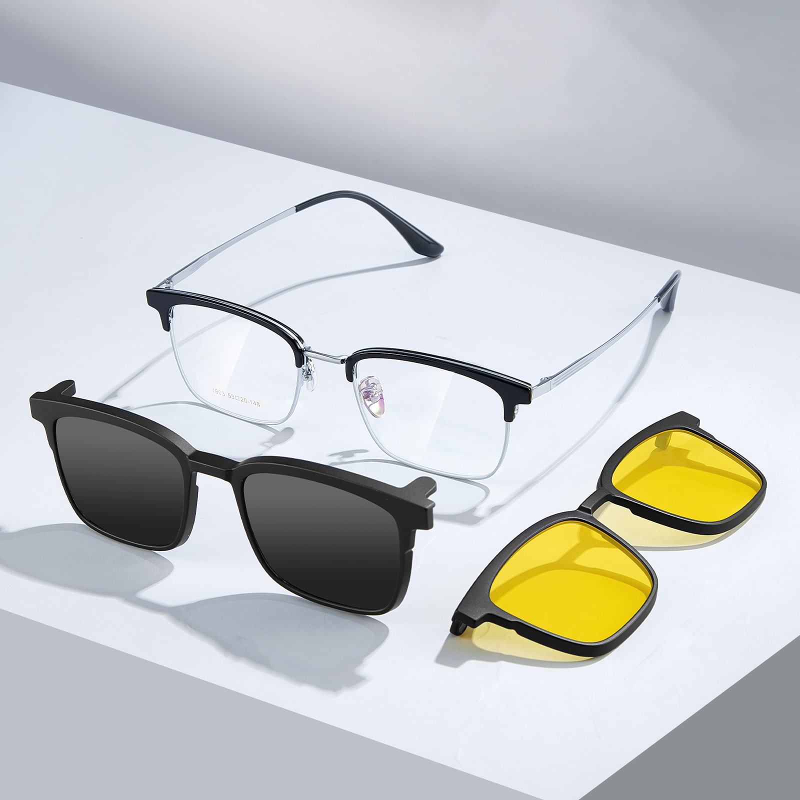 1803 Driving Myopia-zonnebril Sterke 3-in-1 magnetische set