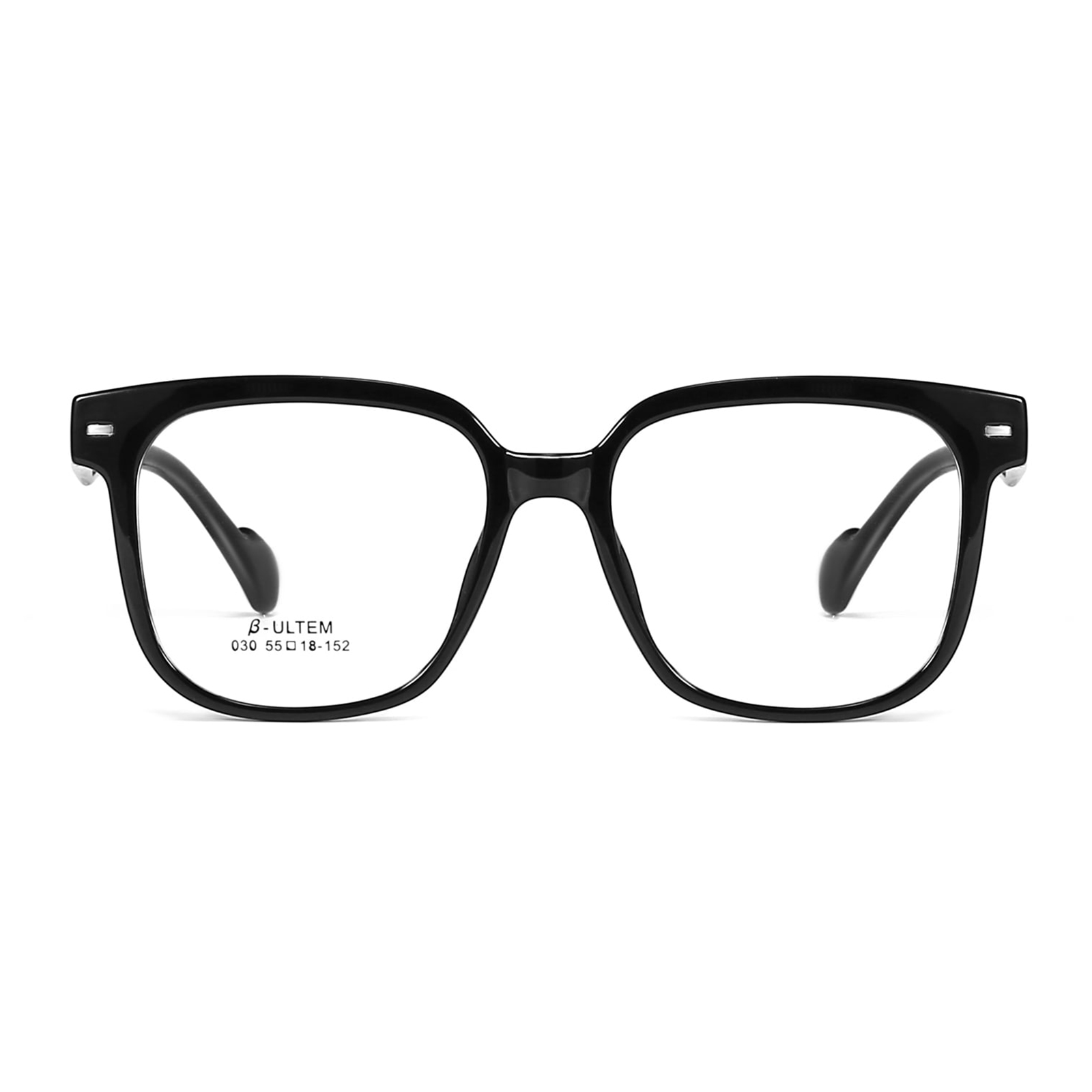 030 Hypoallergene, comfortabele TR90-bril met zwart frame
