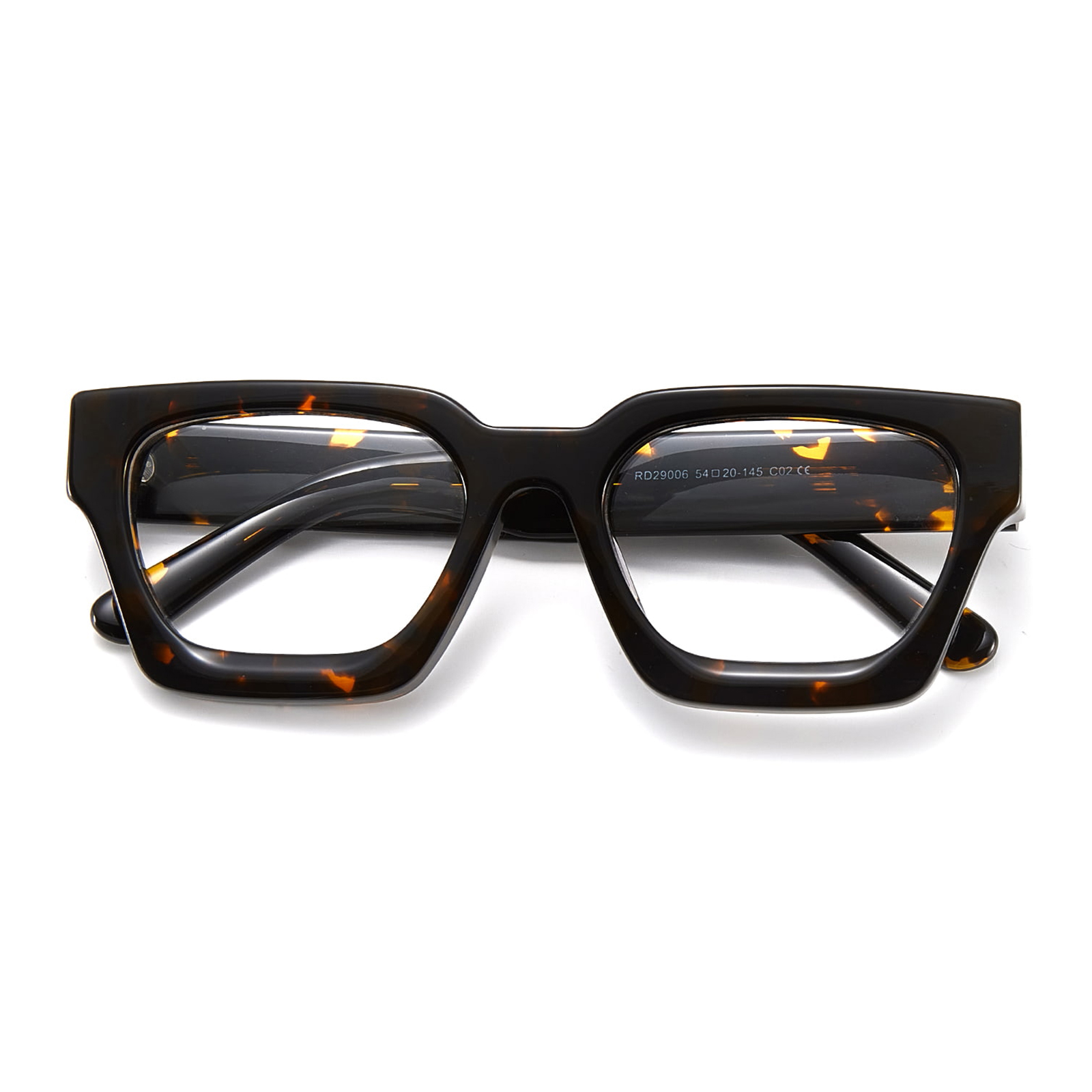RD29006 Scharnierende acetaatbril met vierkant frame
