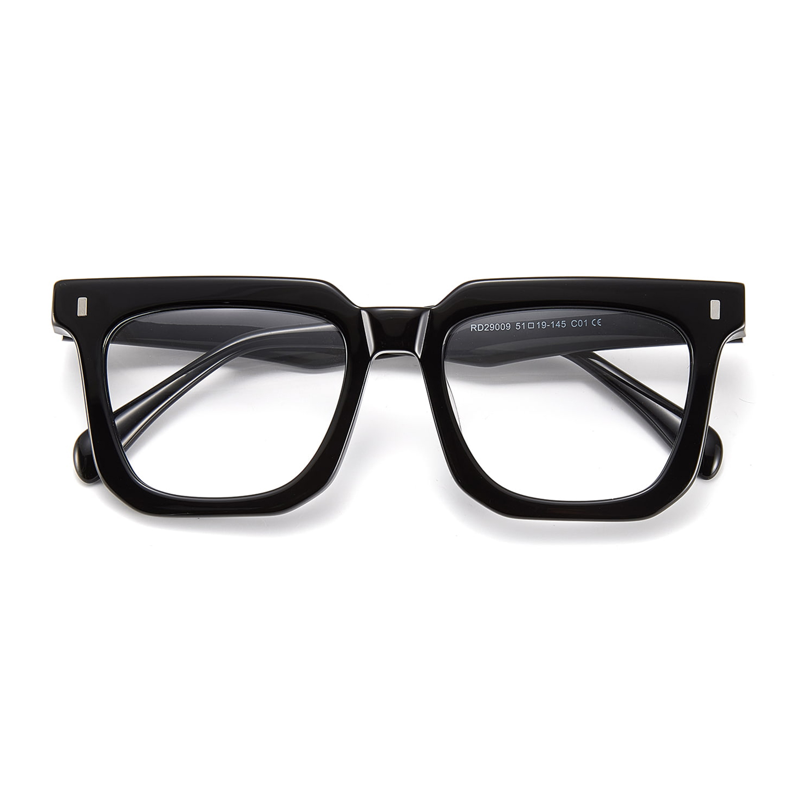 RD29009 Bril met vierkant frame en schildpadtextuur van acetaat